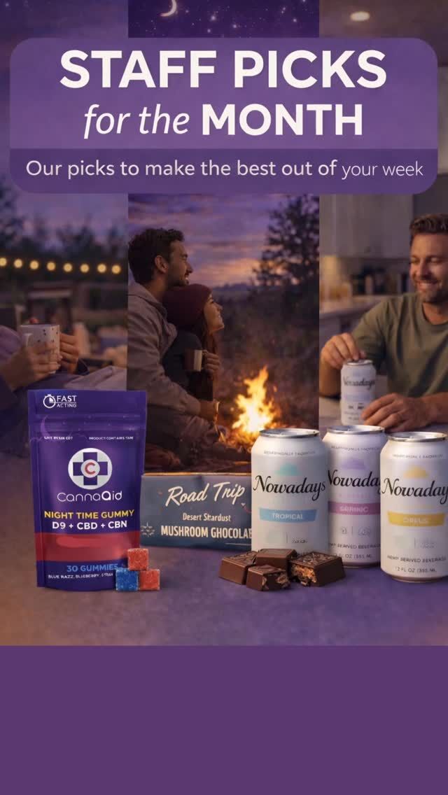 Staff Picks for the Month 🌙✨
Not sure what to grab?

Our knowledgeable team hand-picked these favorites for real-life moments — from cozy nights in to weekend getaways and unwind routines.

👉 Join our Paradise VIP list
👉 Save 20% off your first purchase in-store

📍 Woodstock, GA
🔞 21+ only

#ParadiseHemp #WoodstockGA #StaffPicks